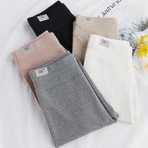 Grey beat bottom pants woman wearing spring autumn style pure cotton high waist slim fit tight fit pants elastic new display slim fit slim fit