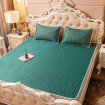 Ice silk latex mat three-piece set summer ice silk mat 18 m bed can be washed and folded 1 2 meters 1 5 air conditioning mat