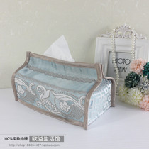 Special clearance Auchan high-grade European tissue towel cover fabric jacquard drawing box cover car home tissue cover