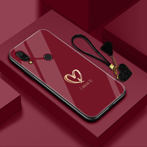 Redmi 7 mobile phone shell hm seven protective cover mi anti-drop glass mirror all-inclusive redmi men and women M1810F6LE couple love M1901F9T net red miui new m1