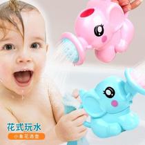 Little yellow duck boy swimming 2-year-old baby playing water bath toy sprinkling pot thickened infant interactive development baby