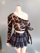 cdtoys cd006 1 6 trendy sexy BAO WEN oblique shoulder top suitable for rubber-coated female soldiers plain body spot