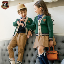  Kindergarten garden clothes Spring and autumn clothes British college style mens and womens childrens class clothes Teachers primary school students school uniforms autumn and winter suits