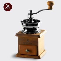 Far shore hand-cranked bean grinder coffee bean grinder log retro manual Mill coffee machine grain grinder