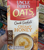 Australian Untle Tobys Tobi Uncle Multi-Taste Oatmeal Nutrition 90 s Ready-to-eat Fiber 12 Packs