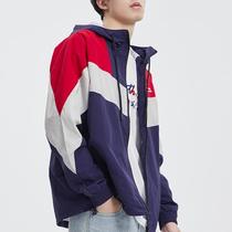 Li Ning sports windbreaker mens 2020 autumn new loose retro top open cedar hooded fashion windbreaker jacket