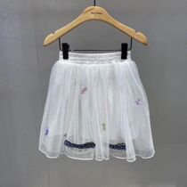 F2GEA3162 mini peace Taiping bird childrens clothing 2020 autumn new girls embroidery skirt 329