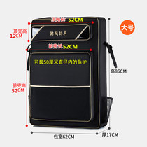 Fishing chair bag hard shell thickened fish bag enlarged fishing gear bag waterproof backpack European-style wear-resistant fishing backpack multi-function