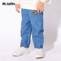 Maladin Kids Mall Same Style Boys Cowboy Trousers Autumn New Fun Print Soft Pants