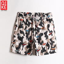 Beach pants mens quick-drying can get into the water five-point seaside anti-embarrassing shorts swimming trunks water park loose swimsuit