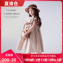 Girls Summer Dress 2021 Summer Childrens Wear New Chinese Cotton Princess Dress Baby Skirt Baby Skirt