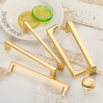Eagle Shield modern simple light luxury golden kitchen drawer handle European cabinet Cabinet wardrobe door handle long American