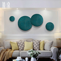 Jing spring sofa background wall decoration porch Wall wall hanging new Chinese living room pendant wall decoration