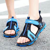 Summer Boy Shoes Sandals 2019 New 8 Children 9 Boys Ten-year-old Non-slip Deodorant 11 Beach Shoes 12 Soft Bottom
