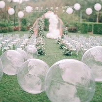 Customized inflatable large transparent plastic ball large balloon hollow ball photo props Net red decoration hanging ball ball