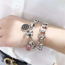 European and American Bracelet Boys Korean Tide Retro Clock Simple Personality Couple Jewelry Gift Bracelet Mens