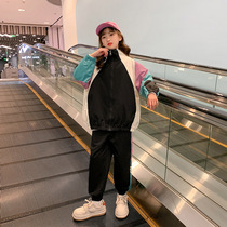 Britains next sara girls suit Spring dress 2022 Spring new CUHK Fairy Ocean Trendy Two Sets