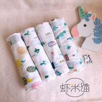 Shrimp Rice Cat Double Layer Gauze Bamboo Fiber Ultrathin Cover Made Of Anti-Shock Scarves Newborn Scarves Laces Scarves.