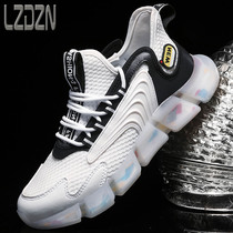 Mens Shoes Sport Running Shoes Popcorn Full Palm Air Cushion Trampled on Putian Cut Mark Basketball Teen Junior High School Students