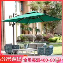 Outdoor beach umbrella terrace balcony Rome umbrella outdoor garden Courtyard Umbrella Large Sun Umbrella Quadrilateral Hand Waterproof