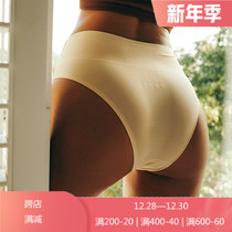 Fufager European and American womens underwear sexy high waist seamless underwear high open fork sports bikini breifs