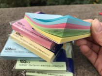 Colorful poo sign this 3 * 3 convenience notes n times post 100 Creative Stationery 7 6 * 7 6CM Message Sticker