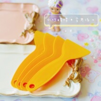 Net red small yellow shovel small scraper plastic scraper tape anti-warping plate