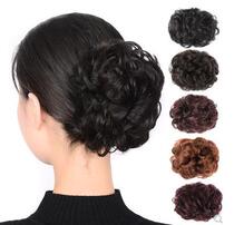 Wig Women Grip Hairdresser Hairdresser Head Flower Balls Hair curls hair Circle Hair Accessories Fluffy-free Fake Hair Wrap head flower bud
