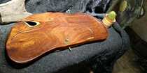 Myanmar pear tea tray big fruit red sandalwood Burmese log whole board solid wood tea tray Chlamys Kong Shell Transport fleet paddle board rush