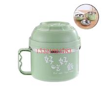 Stainless steel lunch box lunch box students junior high school students can be portable with boys large Children single light Rice Bowl