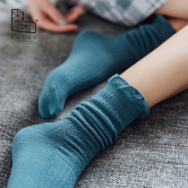 Begging dispensers Sox Children Spring Summer Fall thin Japanese lace Lace Jacquard Pile Socks Socks South Korea Pure Cotton Medium Socks