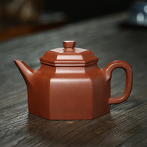 Summer special non-heritage inheritors national workers Zhou teacher six-party sword Liude clock high-quality bottom trough clear purple sand pot