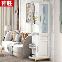 White light luxury paint porch cabinet shoe cabinet modern simple partition cabinet wine cabinet entrance hall Cabinet white foyer