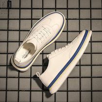 Small White Shoes Man Genuine Leather Han Edition New Interior Heightening Mens Shoes Trends 100 Hitch Soft Bottom Casual Sneakers Low Bunch Shoes