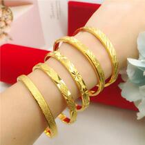 Zhou Dafu Huanmei 18K gold bracelet buckle female never dropped color 16K gold jewelry 999 gold bracelet to send gifts