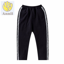 Annai childrens clothing 2019 autumn new mens big childrens cotton full waist knitted single pants trousers AB936609