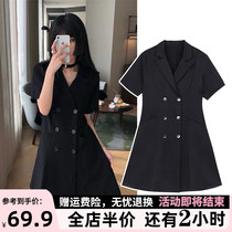 2021 new womens spring season large size fat mm dress to reduce the age of thin autumn fashion trend temperament