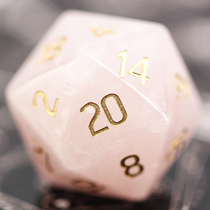 D20 natural powder crystal stone dragon and Dragon DnD Wan Zhi brand fifth personality running group digital dice