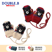 Connection winter gloves Miihouse Double_B warm skin-friendly fashion street casual style collection goods
