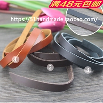 DIY handmade cloth art bag with accessories Import head layer calf leather strip bracelet carrying leather bag with 51 accessories