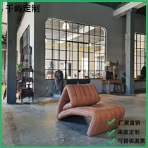 Italian Style Light Extravagant Designer Style Single Casual Chair Like room Room Balcony Special sofa Couch Deck Chair Art Fold