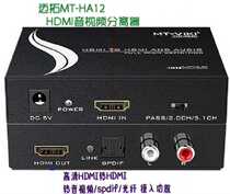 Maxtor MT-HA12 HDMI Audio Splitter hdmi to Audio Video SPDIF Fiber HD Converter