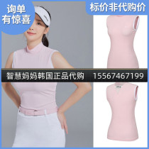 South Korea Callaway Callaway Golf Clothes Women 21 Summer Ling Collar Breathable Sports Slim Sleeveless
