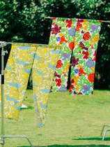 CastleGarden and wind-style pure cotton warm curtain space Two-piece partition door curtain Orioles Flowers Cherry cherry