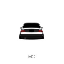 Suitable for Volkswagen Jetta MK2 low-lying car scratch model sticker car friend Association personalized car sticker custom HF