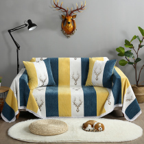 Nordic Net Red Elk sofa towel all-inclusive universal combination simple sofa cover sofa cushion full cover cloth cover