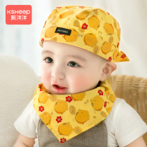 Baby hat spring and autumn thin newborn baby baby hat pirate hat cotton headscarf cute super cute autumn and winter
