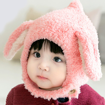 Baby hat Autumn and winter infant baby net red wool hat Boy ear cap Children cute super cute girl