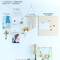 Nordic ins wind dried flower card wall sticker wall decoration painting room dormitory wall DIY background wall