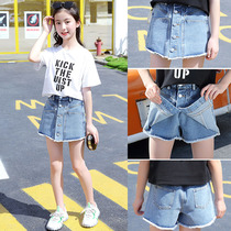 8 girls suit dress pants 10 Summer 13 fake two pieces 14 Ocean gas 15 Large children 13 years 12 Primary school children Summer clothing Girls